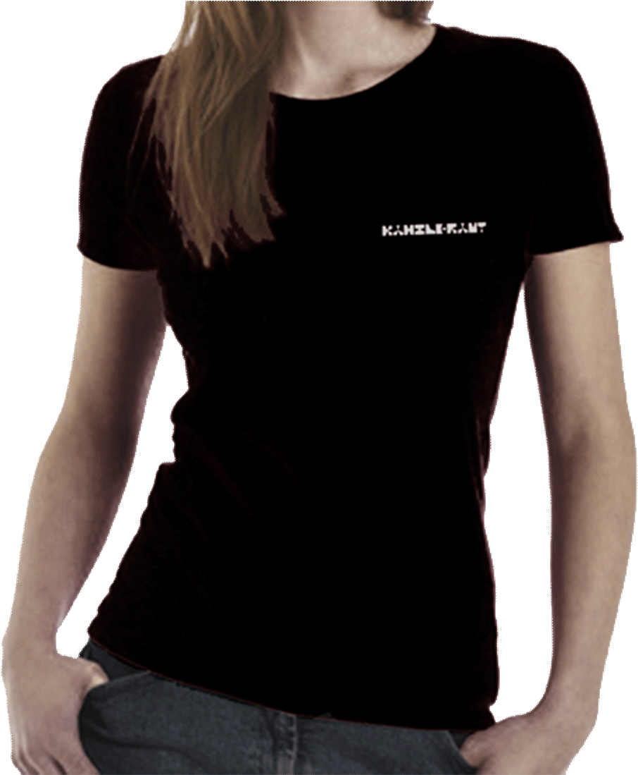 Black T Shirt Model Knowledge Print PNG Image