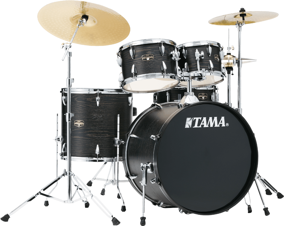 Black Tama Drum Set PNG Image