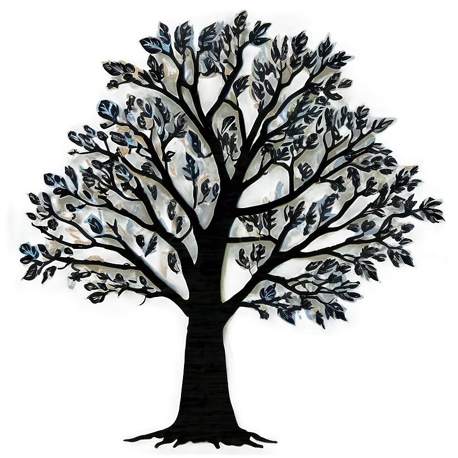 Black Tree A PNG Image