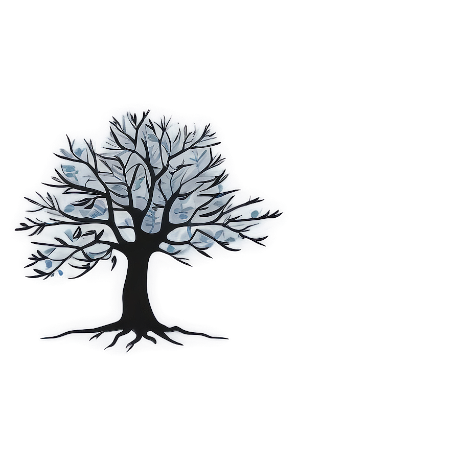 Black Tree Tattoo Design Png Ydy PNG Image