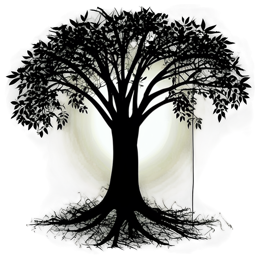 Black Trees Silhouette Png Lkh52 PNG Image