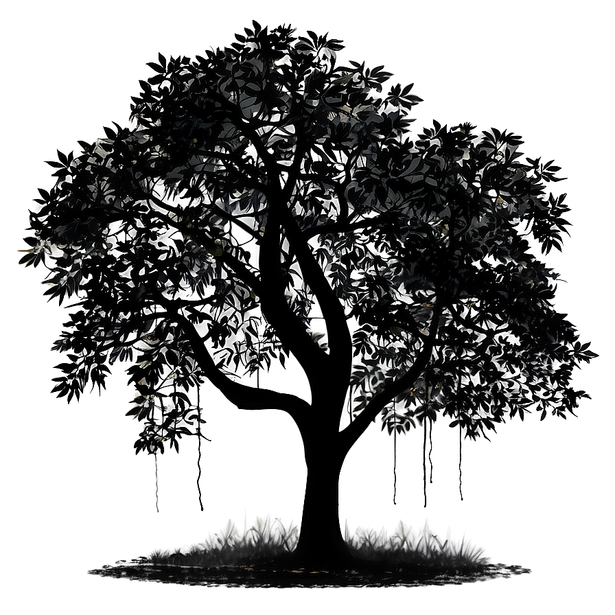 Black Trees Silhouette Png Vxa PNG Image