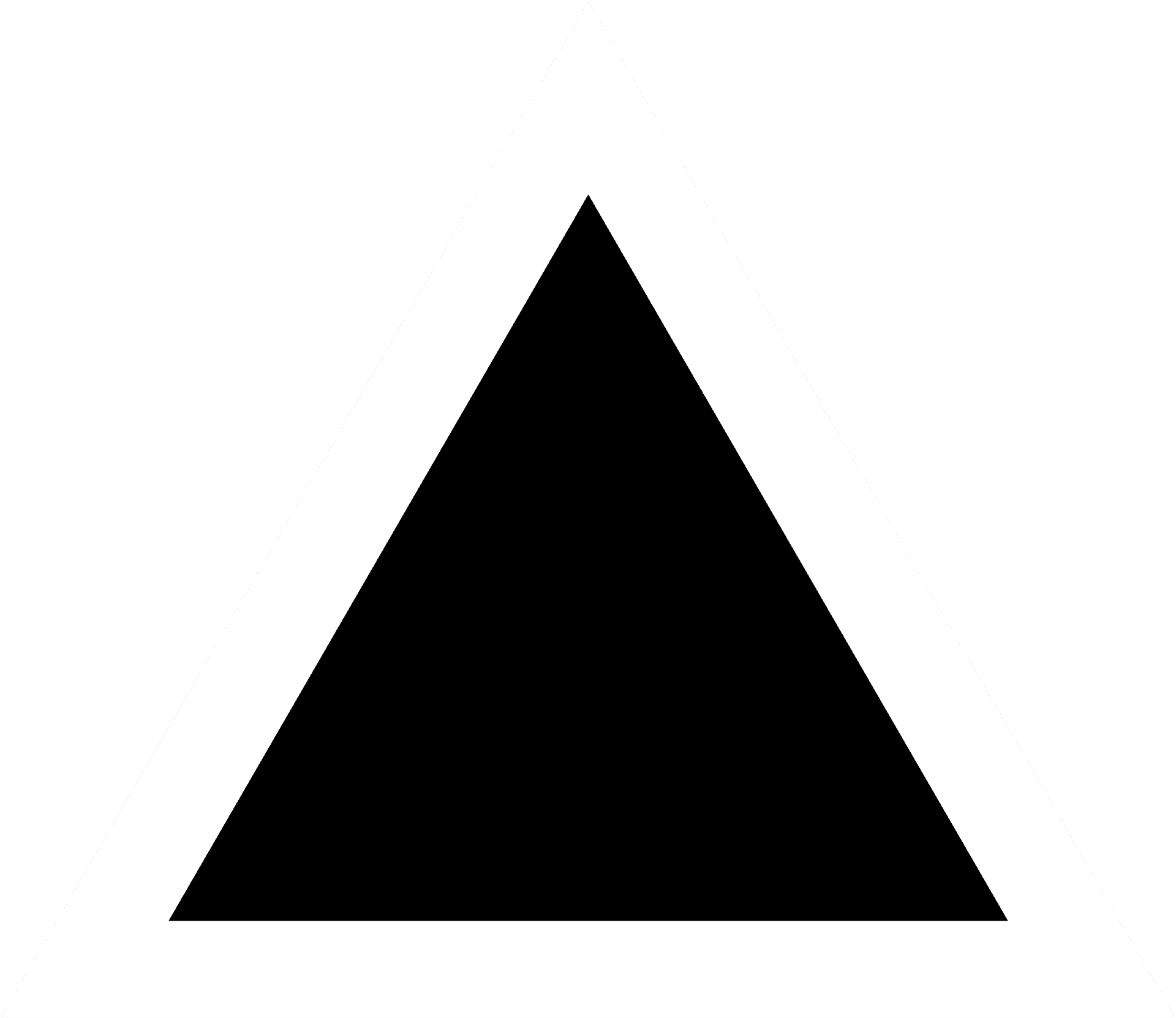 Black Triangle White Background PNG Image