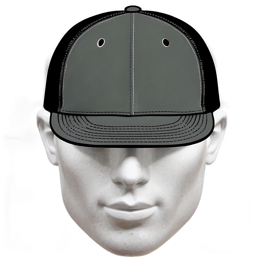 Black Trucker Hat With Zipper Pocket Png Fqj PNG Image