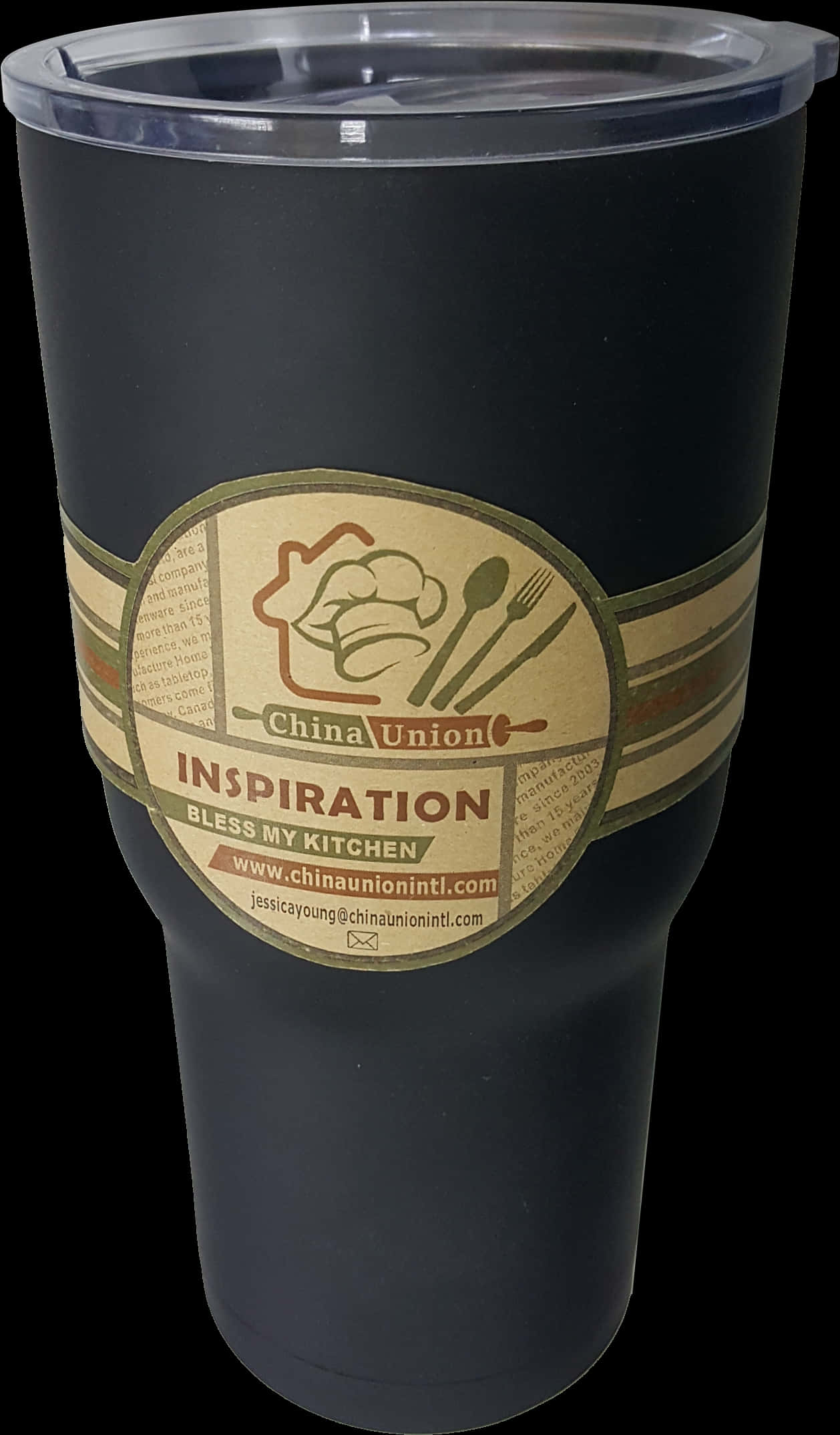 Black Tumbler China Union Inspiration PNG Image