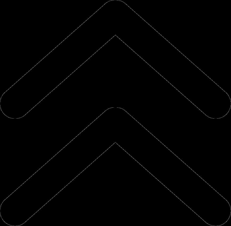 Black Upward Arrows Transparent Background PNG Image