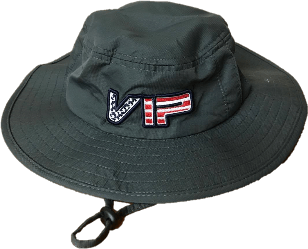 Black V I P Bucket Hat PNG Image