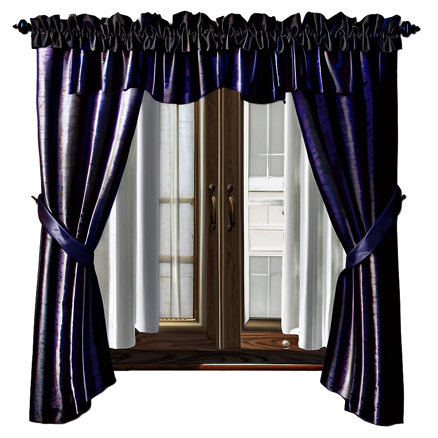 Black Velvet Curtains Png 05252024 PNG Image