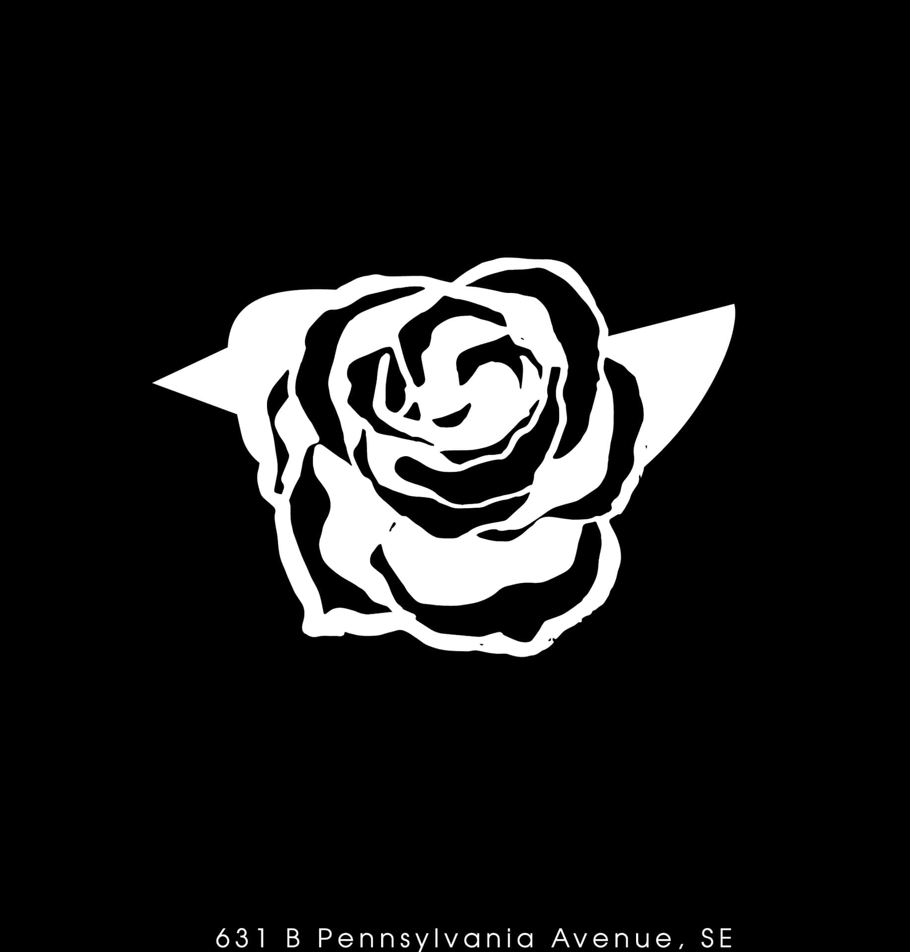 Black White Rose Artwork PNG Image