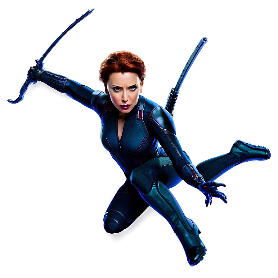 Black Widow Avengers Team Png Npb23 PNG Image