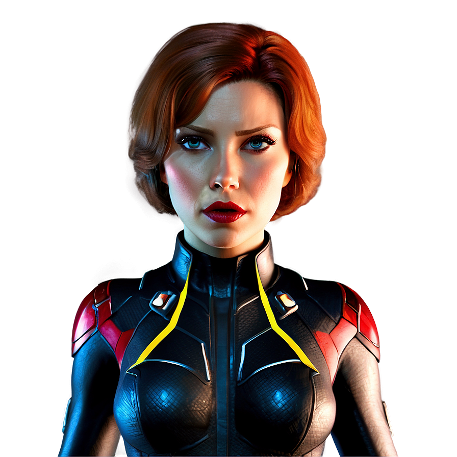 Black Widow Casual Look Png 05212024 PNG Image