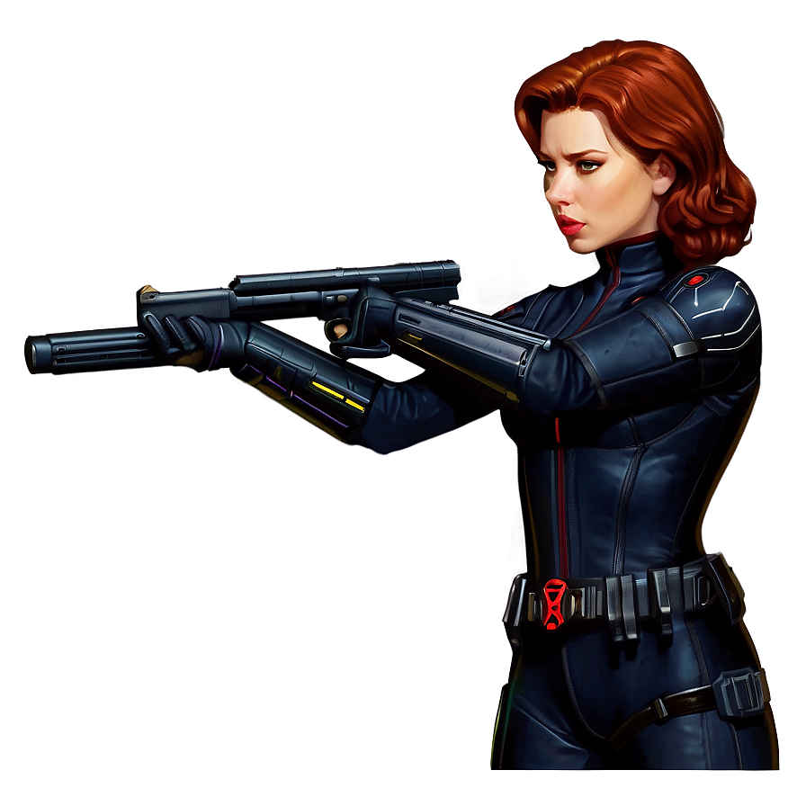 Black Widow Fan Art Png 05212024 PNG Image