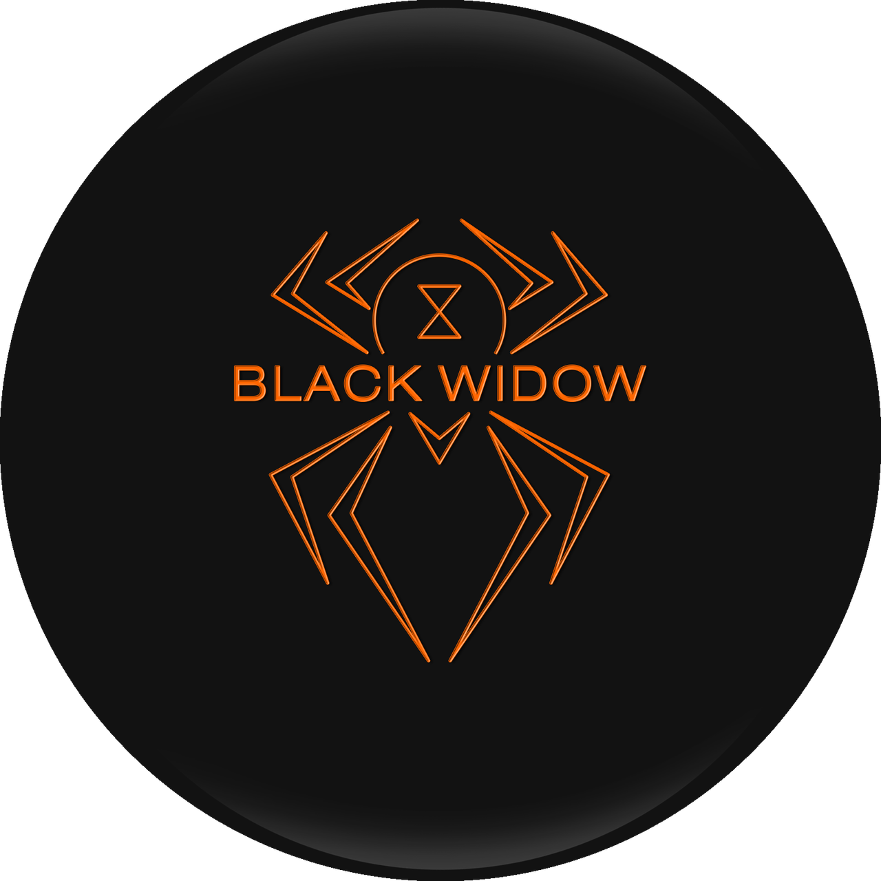 Black Widow Logo Orangeon Black PNG Image