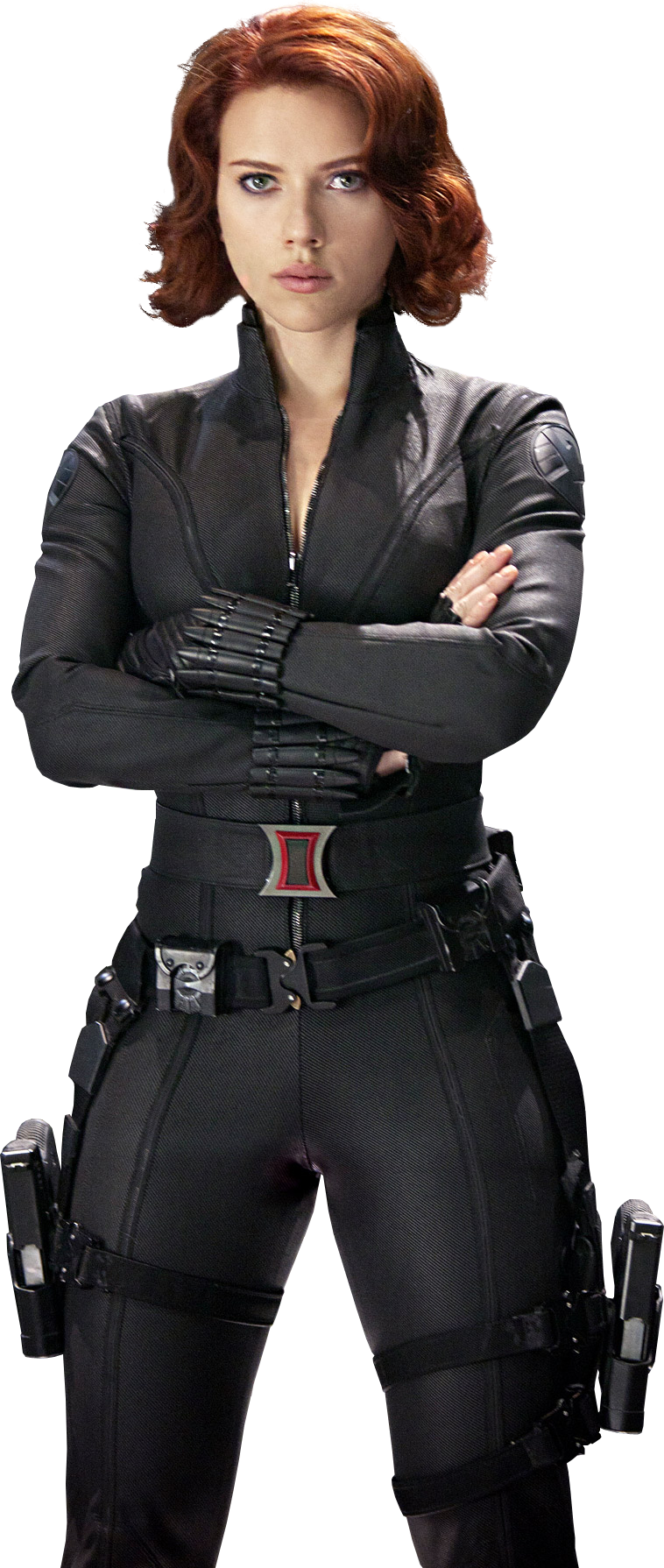 Black Widow Standing Pose PNG Image