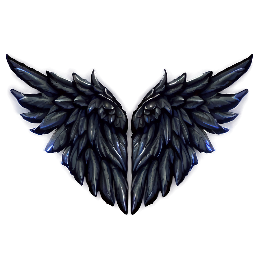 Black Wings Of Power Png 3 PNG Image