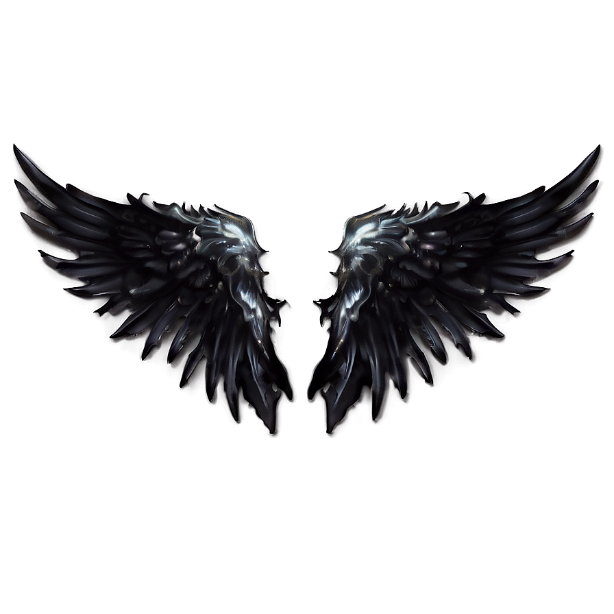 Black Wings Of Power Png Cgm52 PNG Image