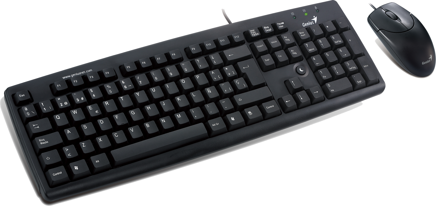 Black Wired Keyboardand Mouse Combo PNG Image