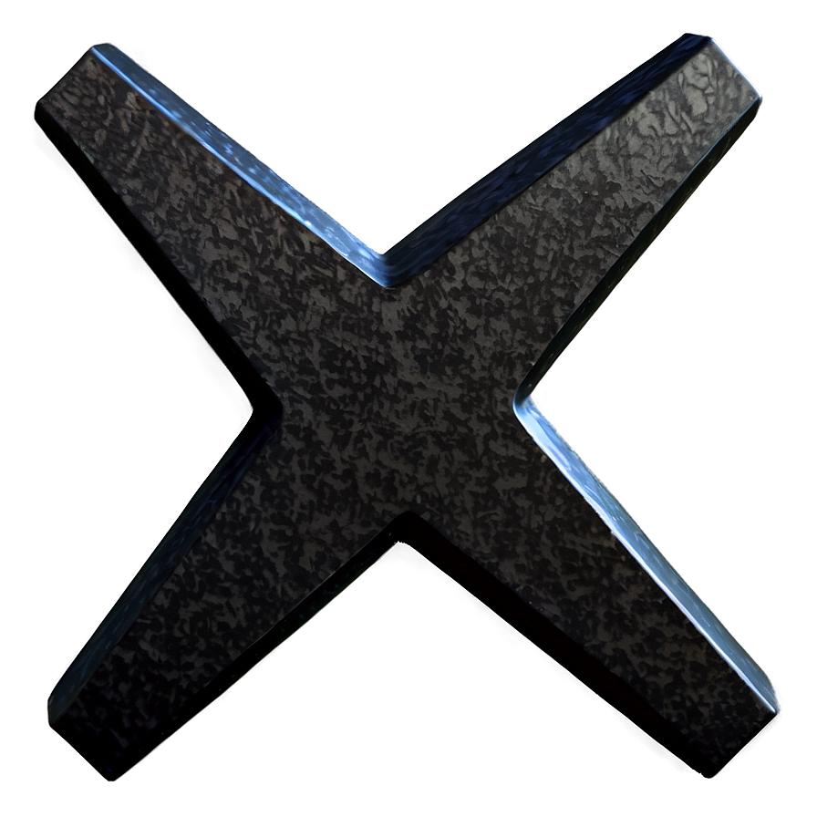 Black X Abstract Png Jor PNG Image