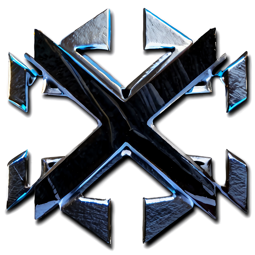 Black X Composition Png Sjq PNG Image