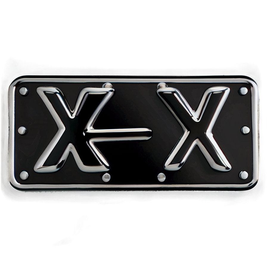 Black X Signage Png Aqv PNG Image