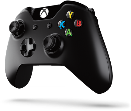 Black Xbox One Controller PNG Image