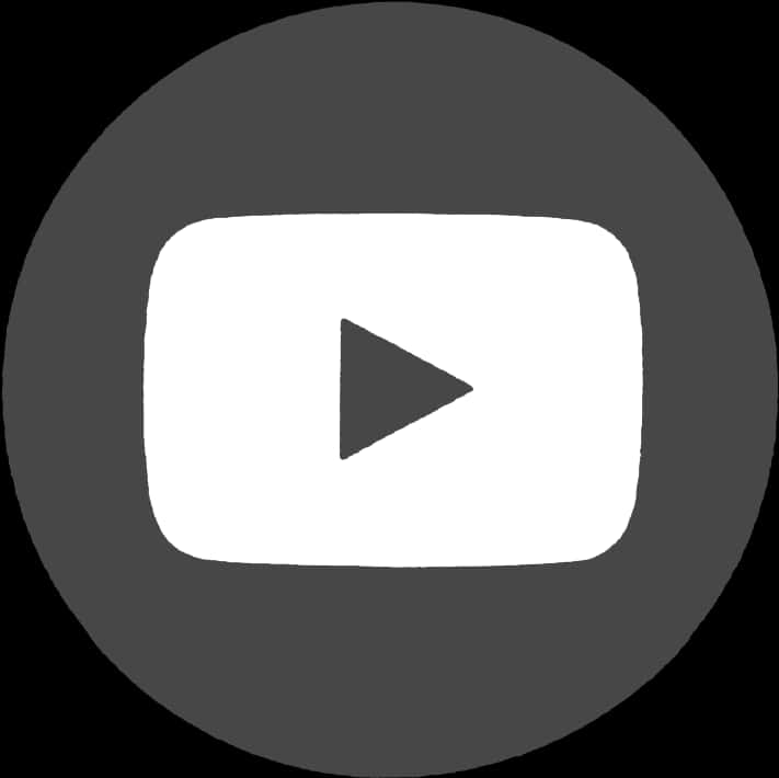 Black You Tube Logo Icon PNG Image