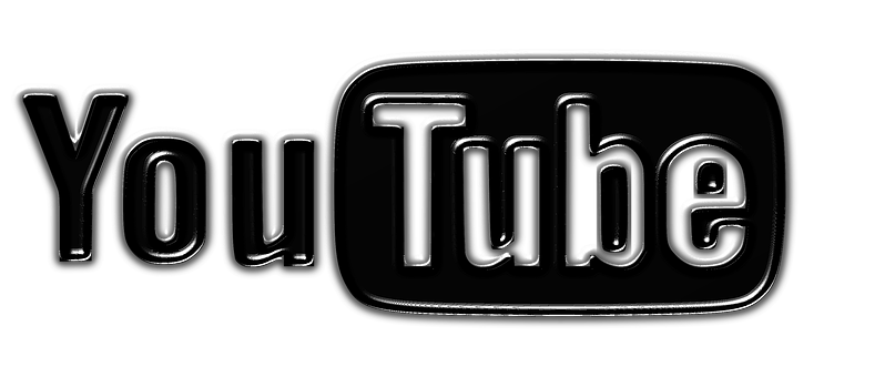 Black You Tube Logo3 D PNG Image