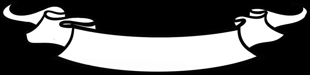 Blackand White Banner Graphic PNG Image