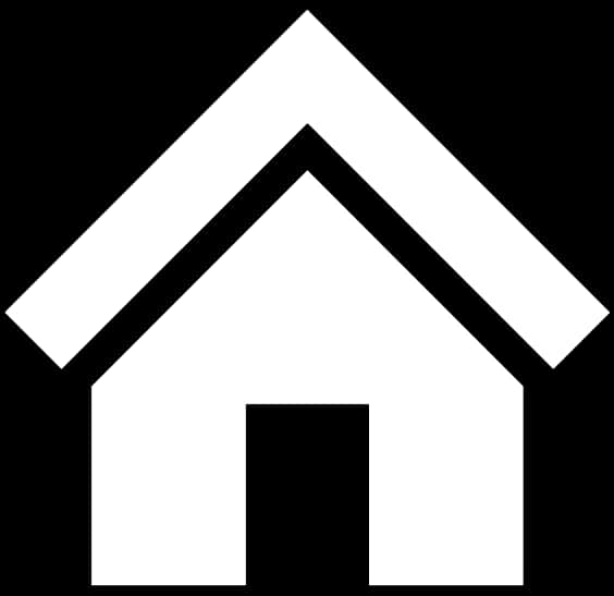 Blackand White Home Icon PNG Image