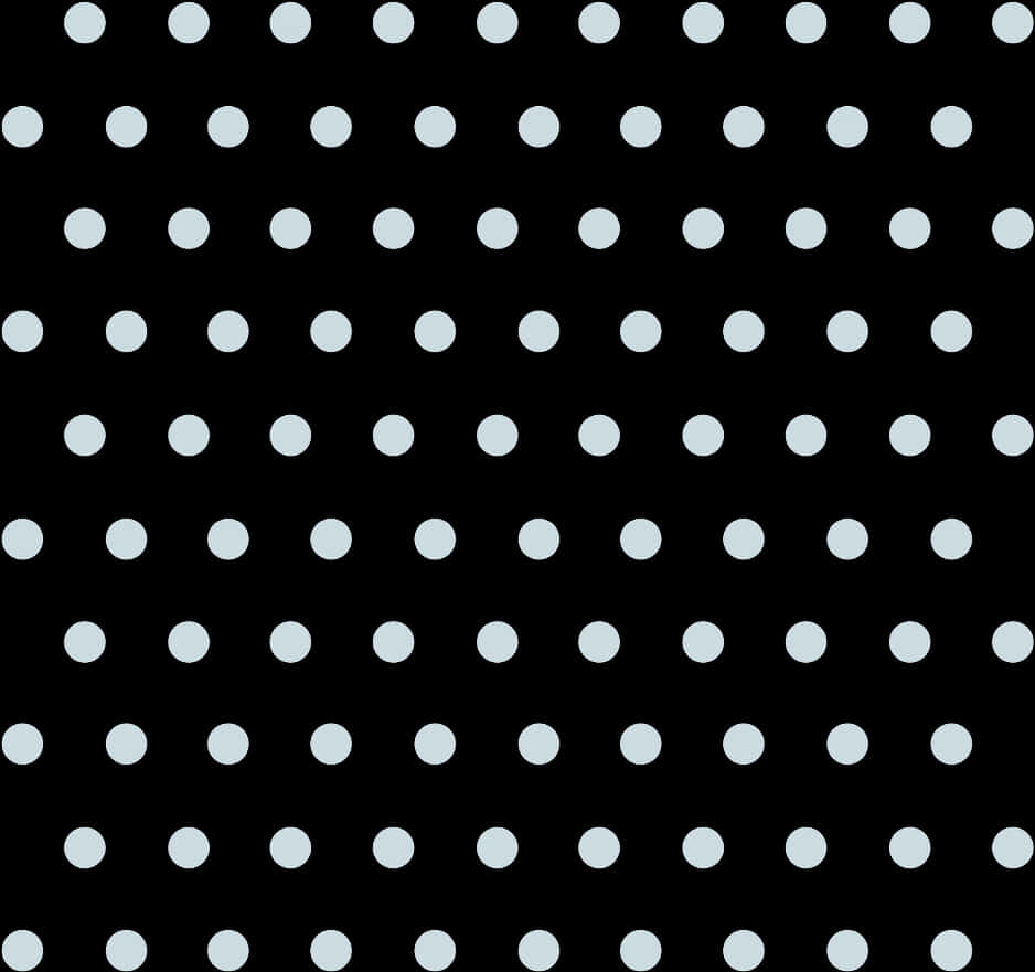 Blackand White Polka Dot Pattern PNG Image