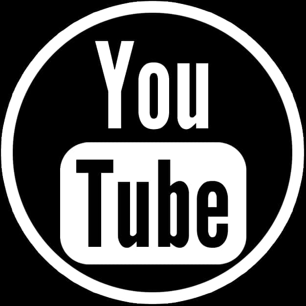 Blackand White You Tube Logo PNG Image