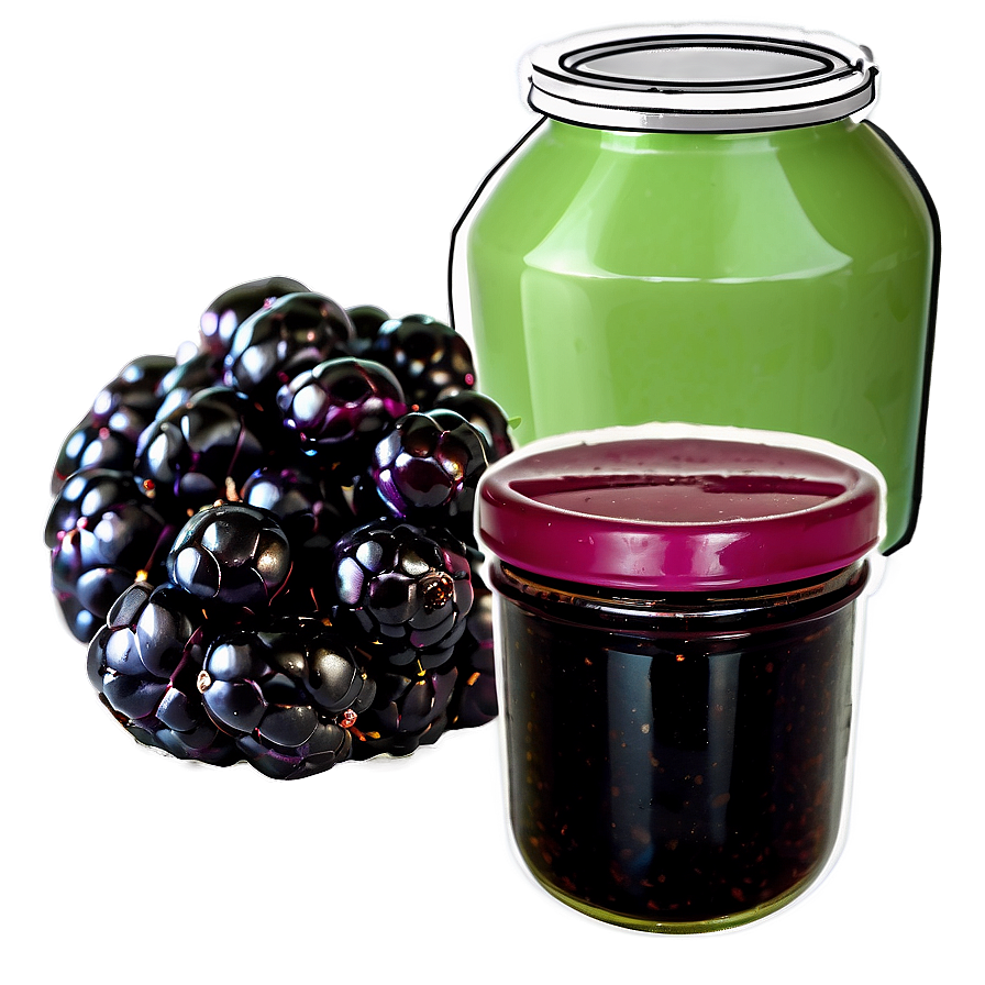 Blackberry Jam Ingredient Png Ekj61 PNG Image