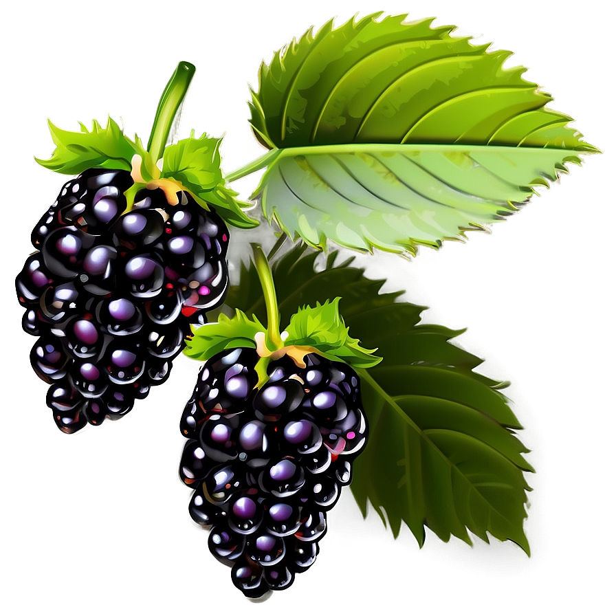 Blackberry On Branch Png Ric PNG Image