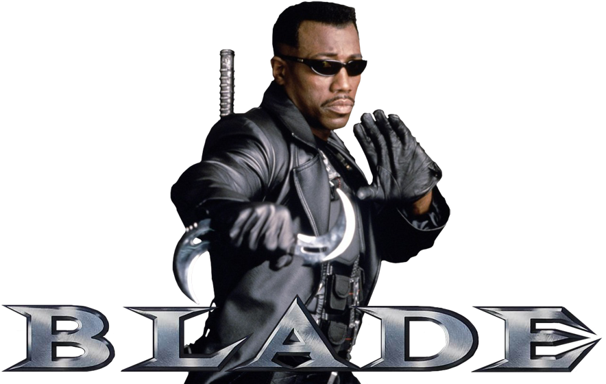 Blade Movie Character Pose PNG Image