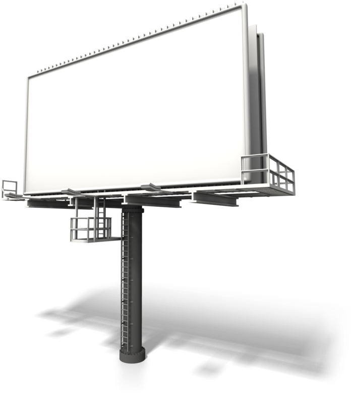 Blank Billboard Structure PNG Image