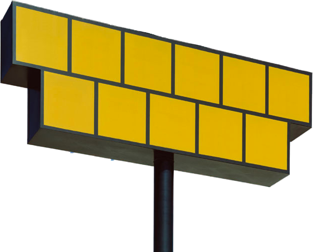 Blank Billboardat Dusk PNG Image