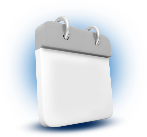 Blank Calendar Icon3 D PNG Image