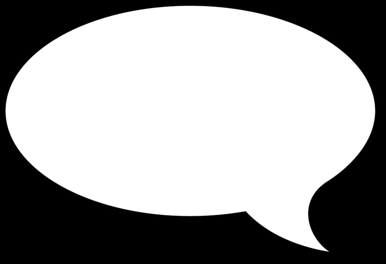 Blank Comic Thought Bubble PNG Image