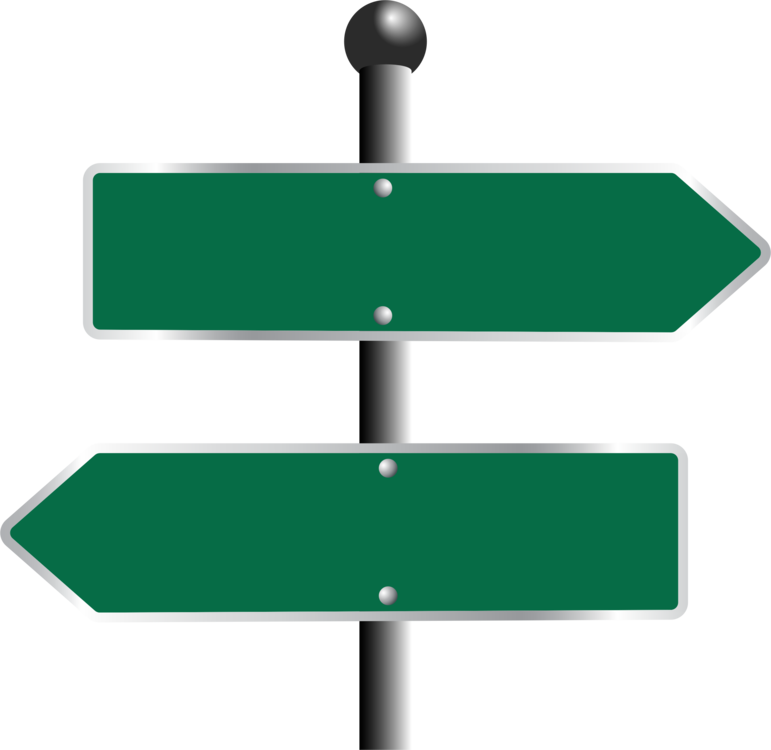 Blank_ Directional_ Signposts PNG Image