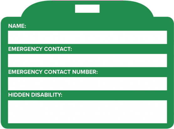 Blank Emergency I D Card Template PNG Image