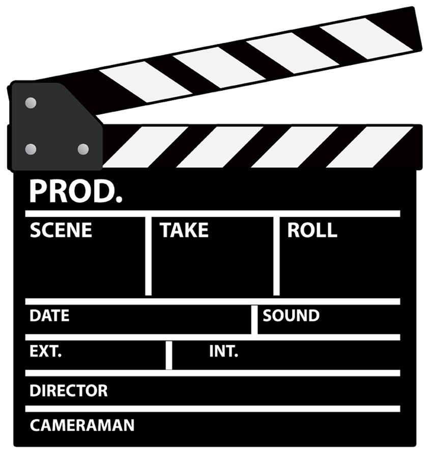 Blank Film Clapperboard PNG Image