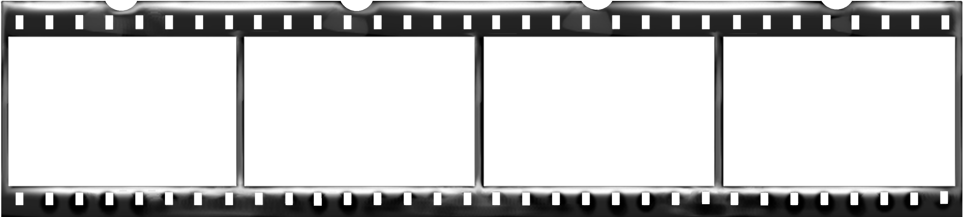 Blank Filmstrip Template PNG Image