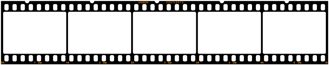 Blank Filmstrip Template PNG Image