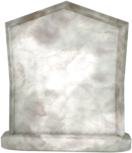 Blank Marble Tombstone PNG Image