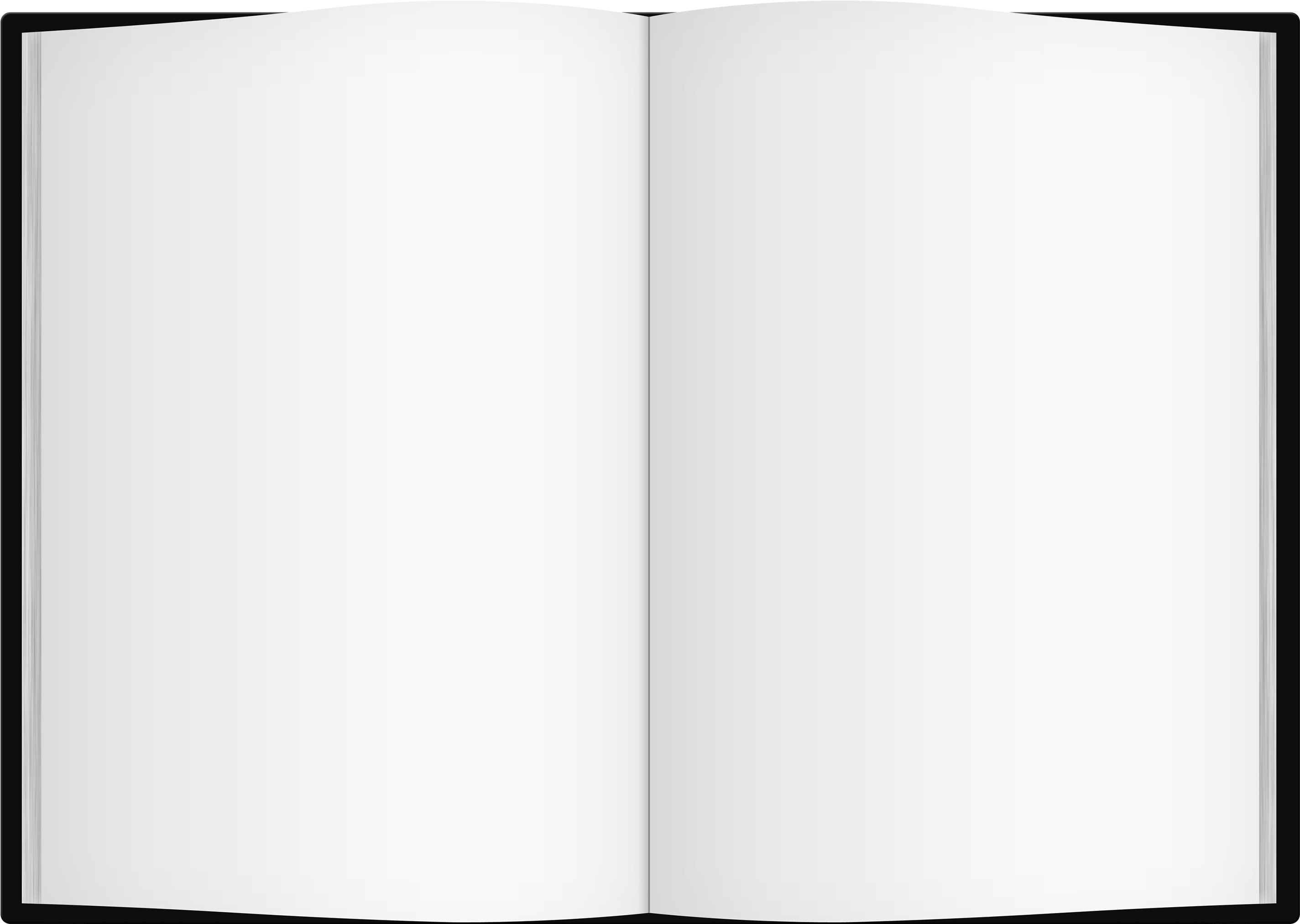 Blank Open Book Mockup PNG Image