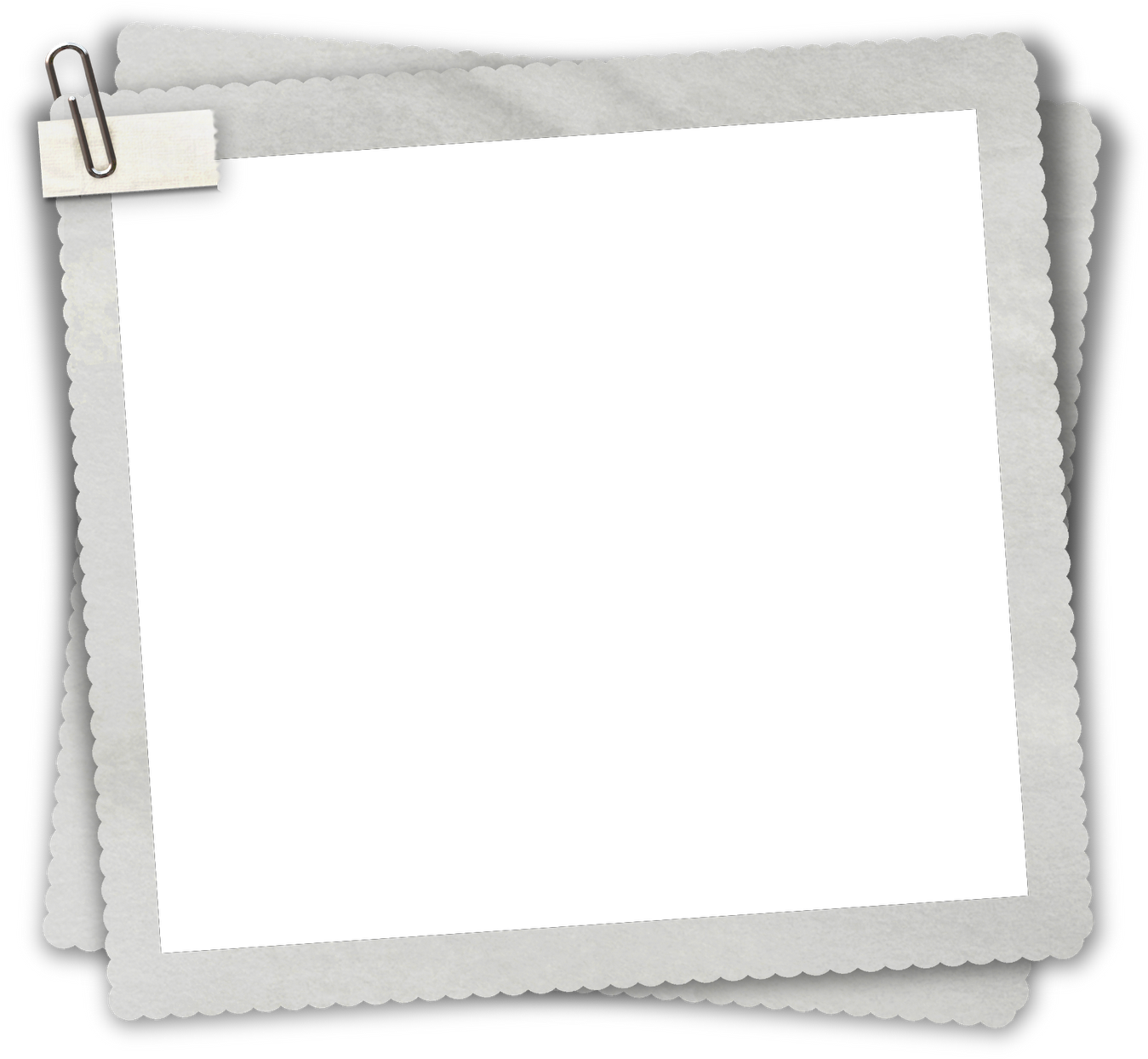 Blank Polaroid Frame Template PNG Image