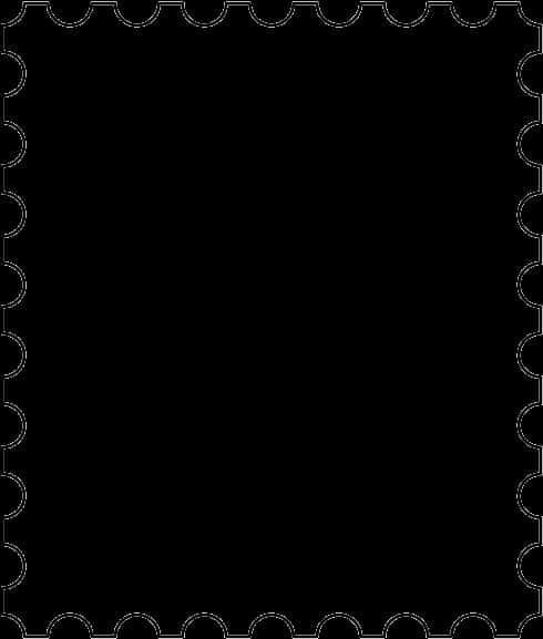 Blank Postage Stamp Template PNG Image