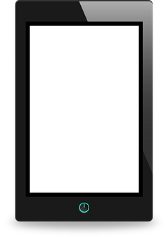 Blank Smartphone Screen Template PNG Image