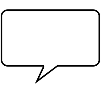 Blank Speech Bubble Icon PNG Image