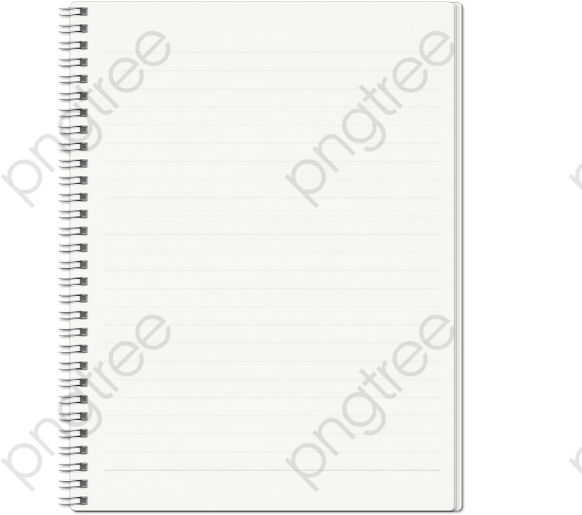 Blank Spiral Notebook Clipart PNG Image